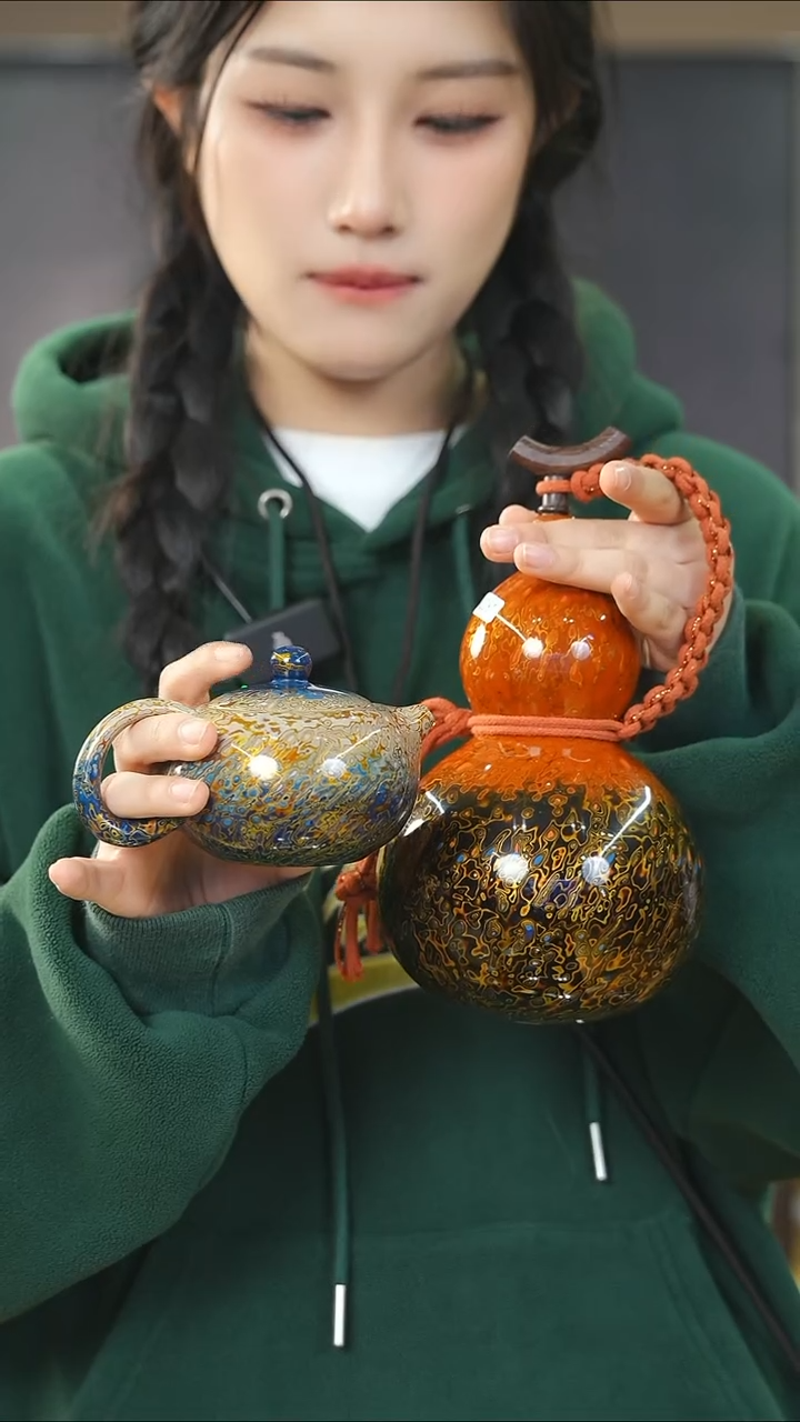 【闪购商品】XG261漆艺酒葫芦+西施壶