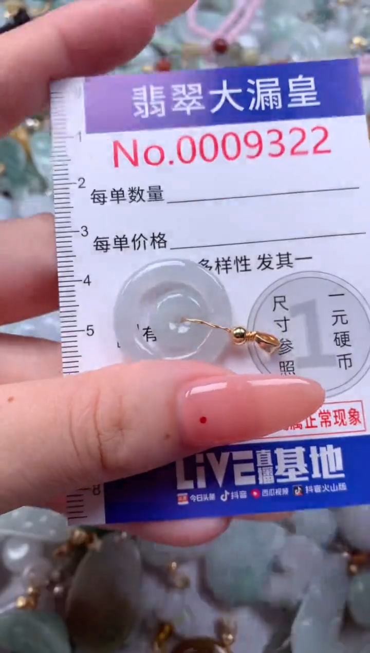 翡翠未镶嵌吊坠(不含链)9322