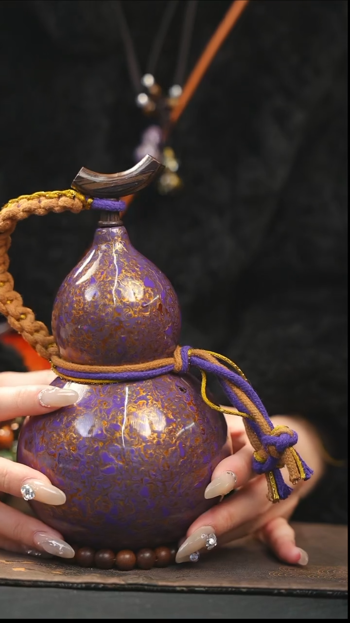 【闪购商品】XK149大漆酒葫芦不包手串及旋转底座