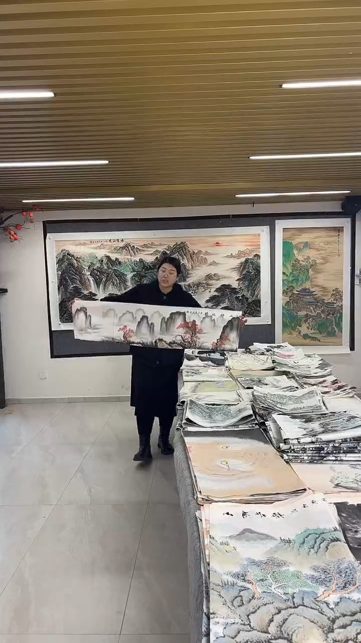 国画丹青专属福利-条幅周国耀