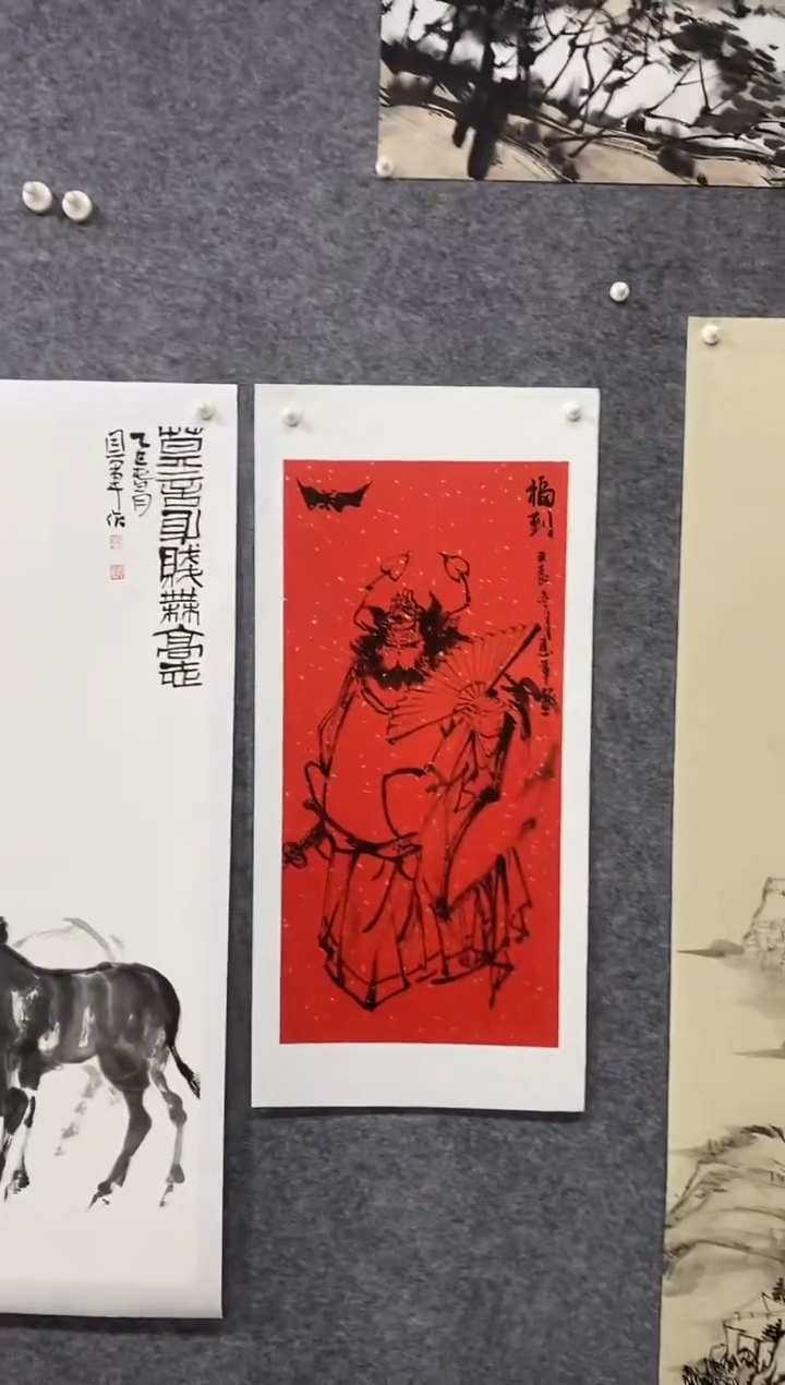 国画盗**说盛恩军国画作品