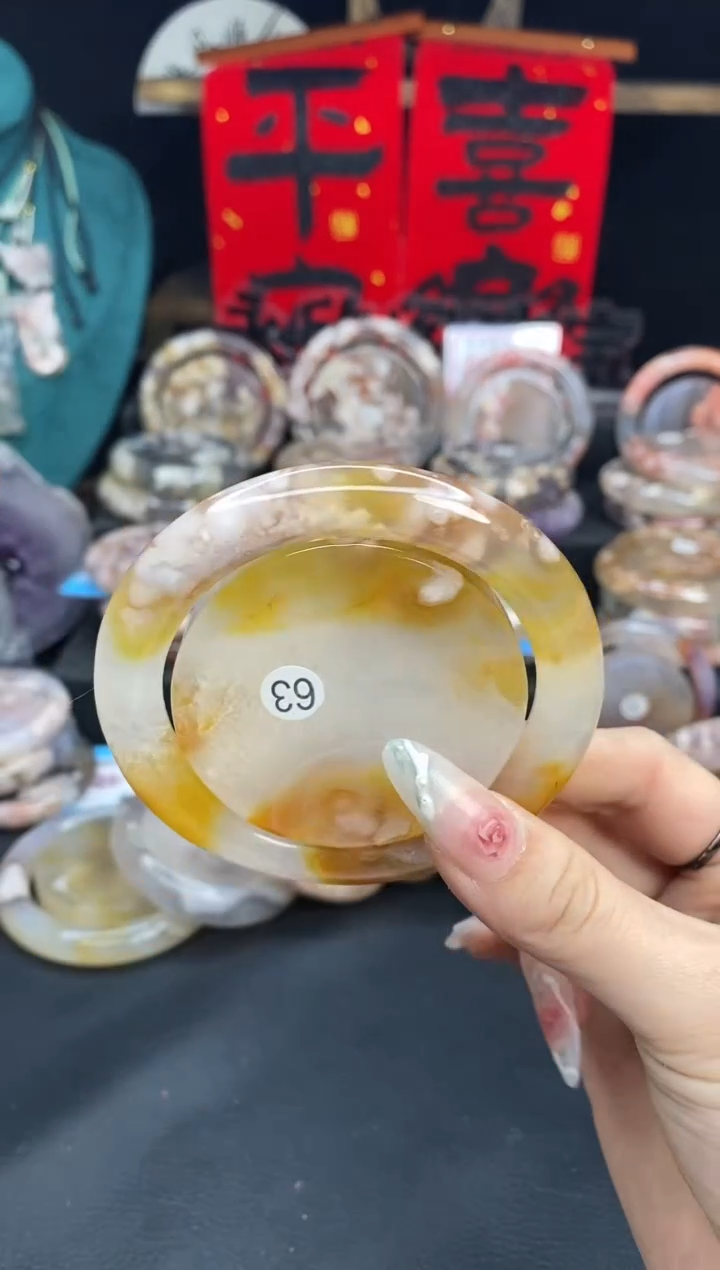 【闪购商品】石英质玉手镯（圆镯）未镶嵌60