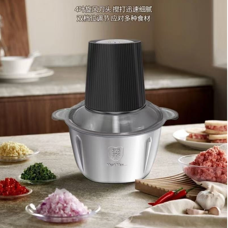 预售新疆包邮绞肉机2L两档绞馅机绞菜大功率料理机居家日用套装