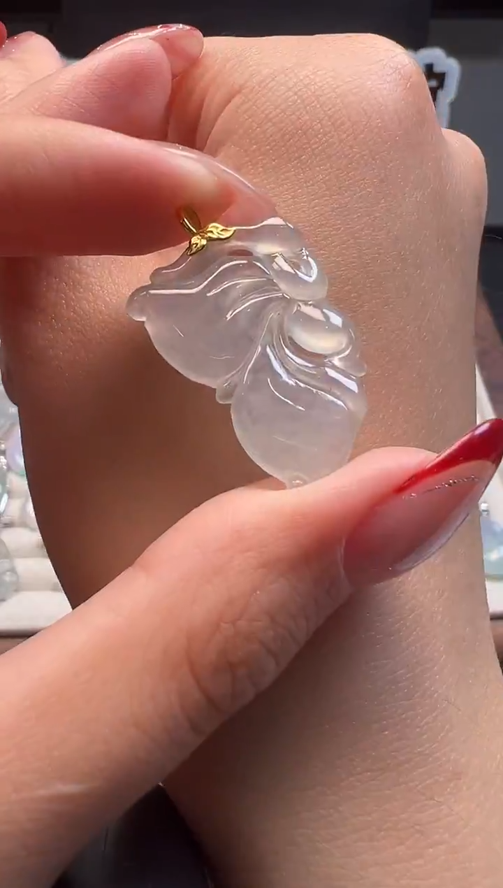 吊坠(不含链)18K金镶嵌翡翠缅甸珠宝严选