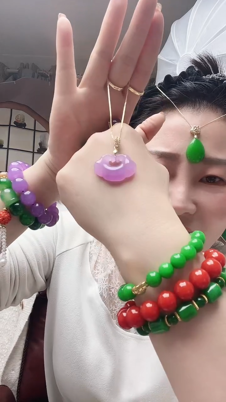 【闪购商品】翡翠颈饰14K金镶嵌X100号