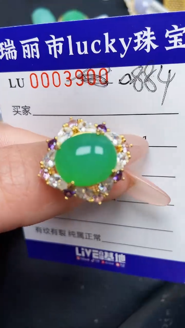 【闪购商品】翡翠颈饰银S925镶嵌0884