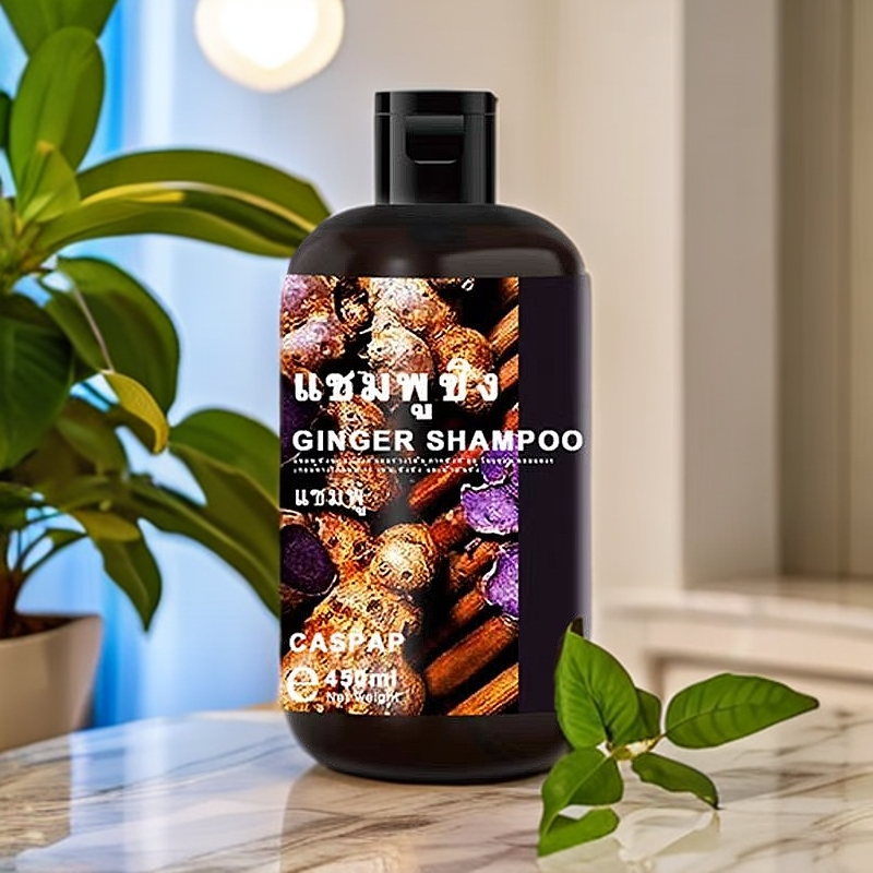 【包装瑕疵】泰国Caspar姜洗发水清爽黑姜450ml【效期至27年】