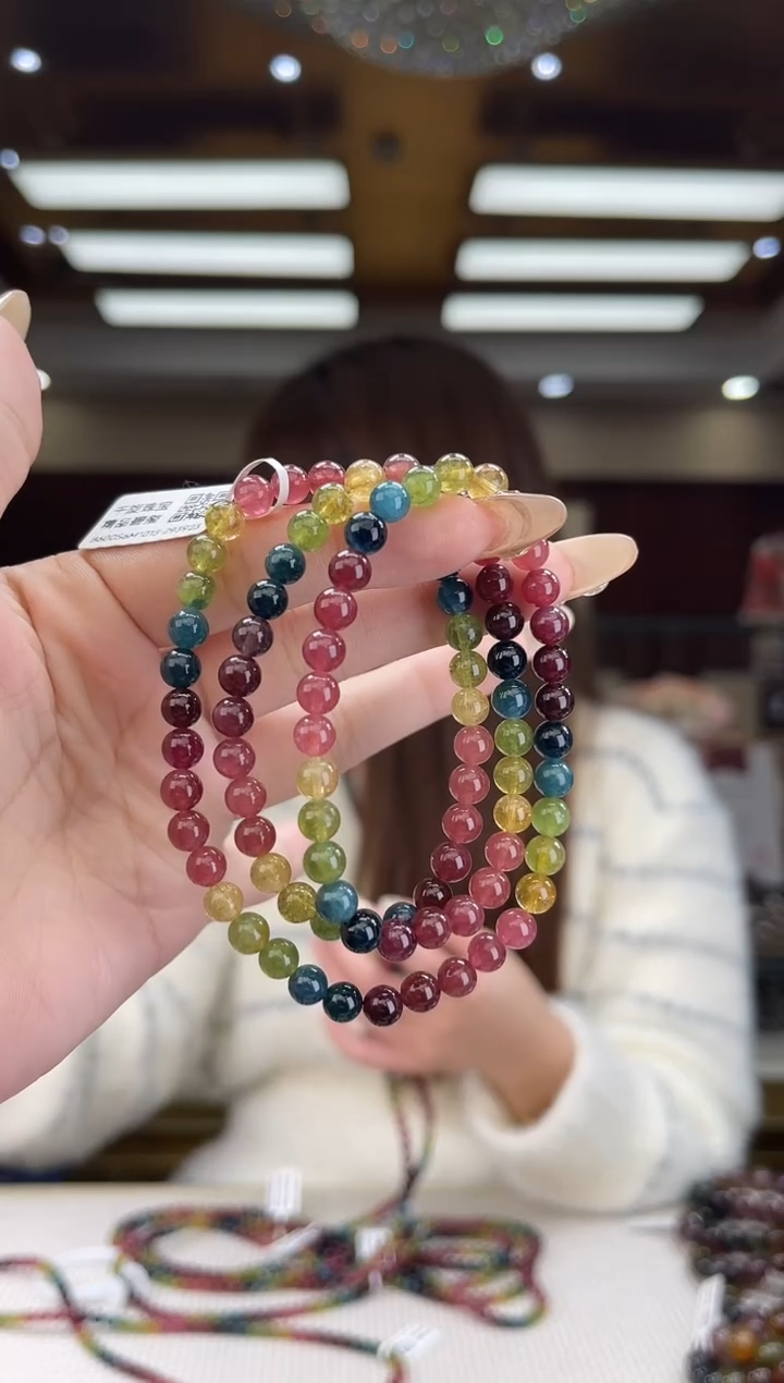 【闪购商品】碧玺/未镶嵌6mm+碧玺多圈30多样性发货