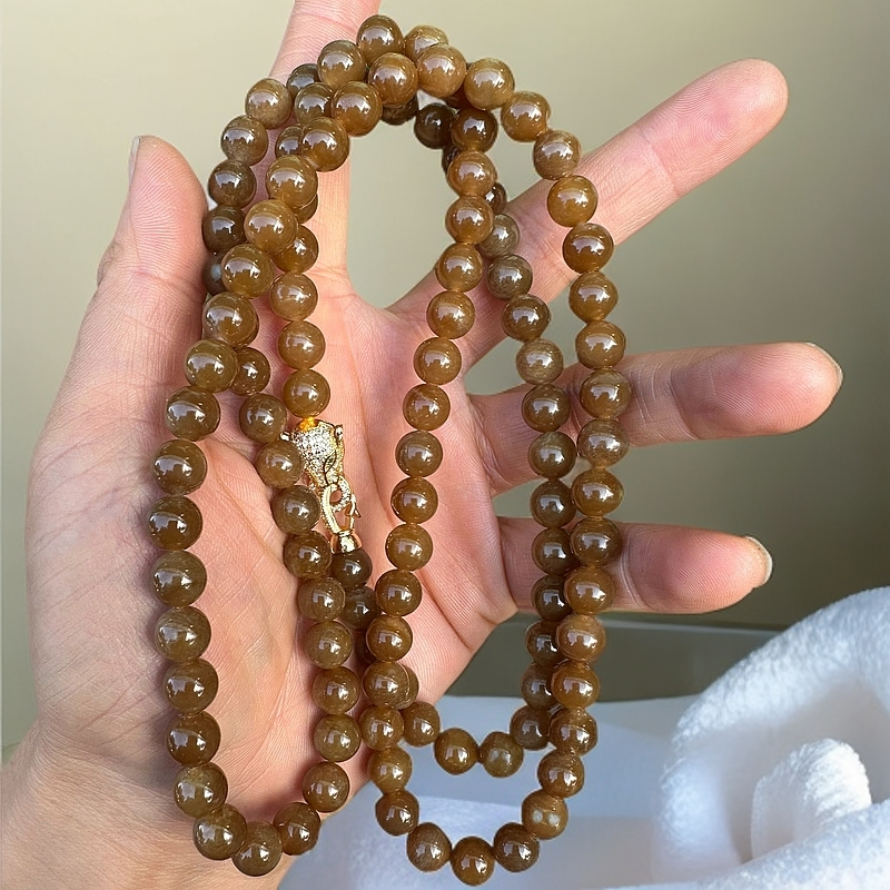 和田玉红糖108串