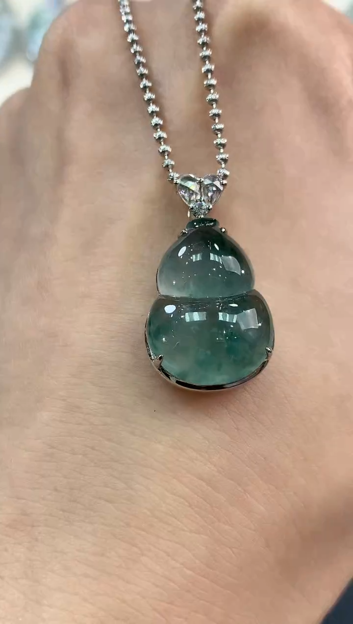 【闪购商品】翡翠吊坠(不含链)18K金镶嵌 B148