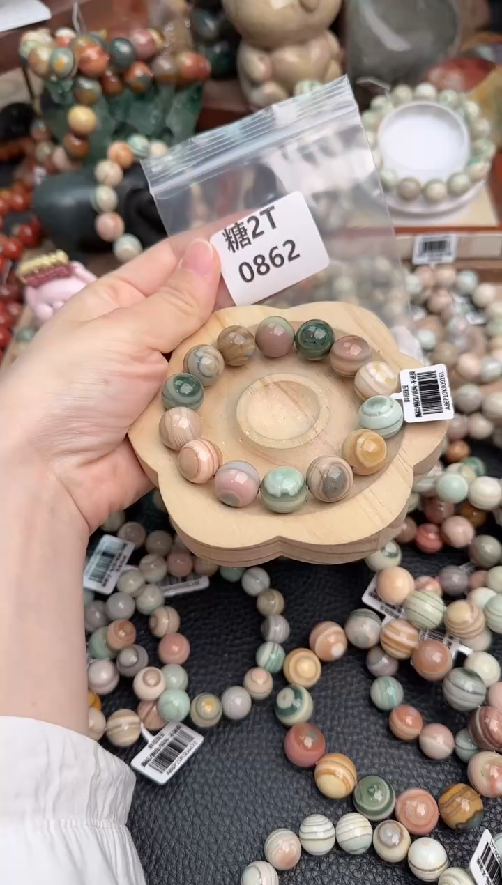 【闪购商品】石英质玉手链未镶嵌2T0862