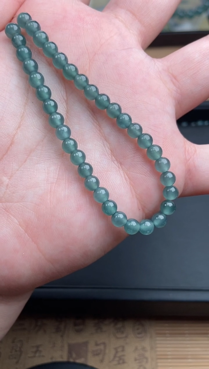 【闪购商品】翡翠手串未镶嵌多样性发货37颗卡5