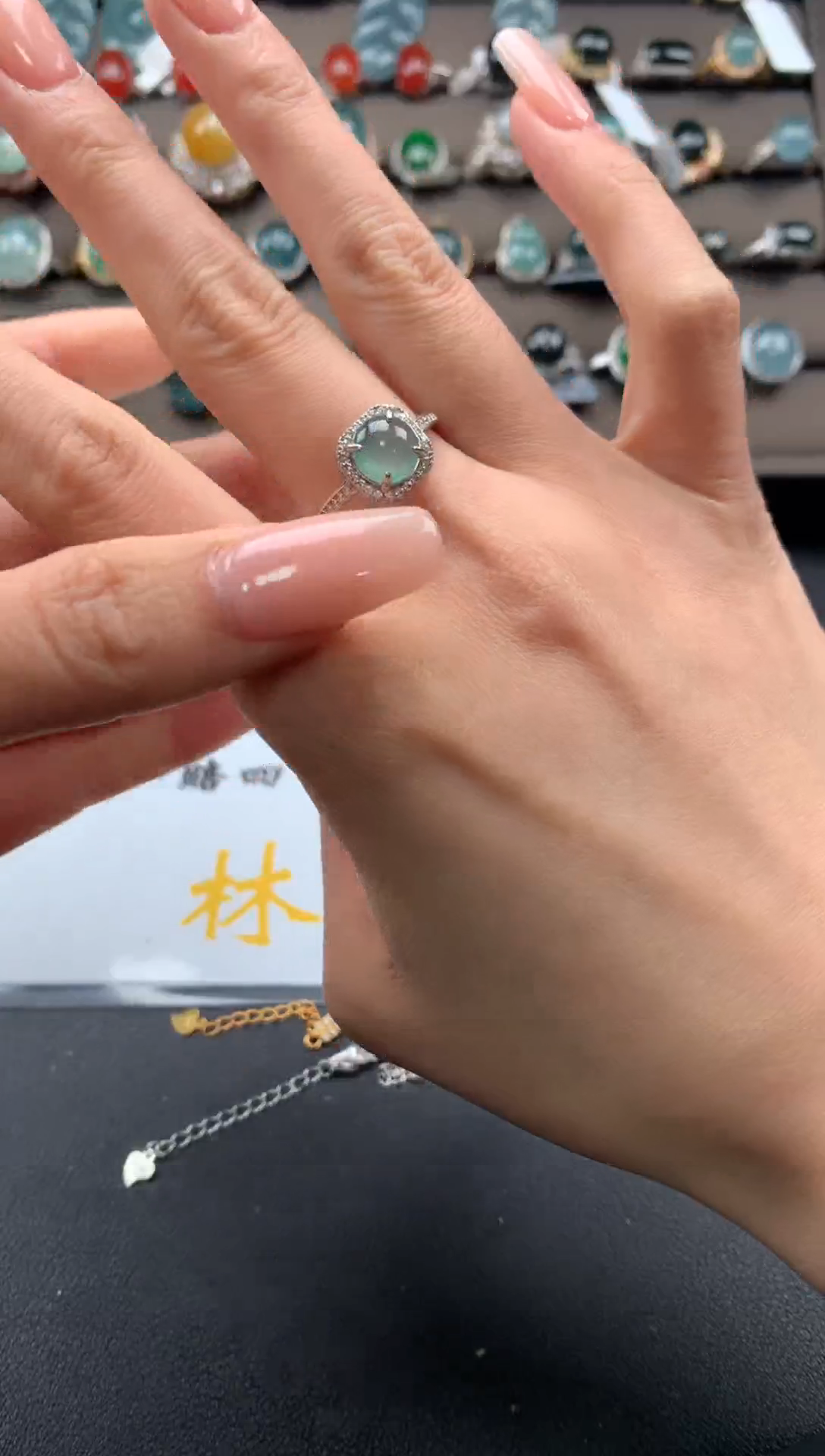 【闪购商品】翡翠戒指银S925镶嵌1111