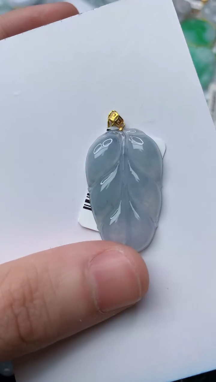 【闪购商品】翡翠颈饰18K金镶嵌71.........