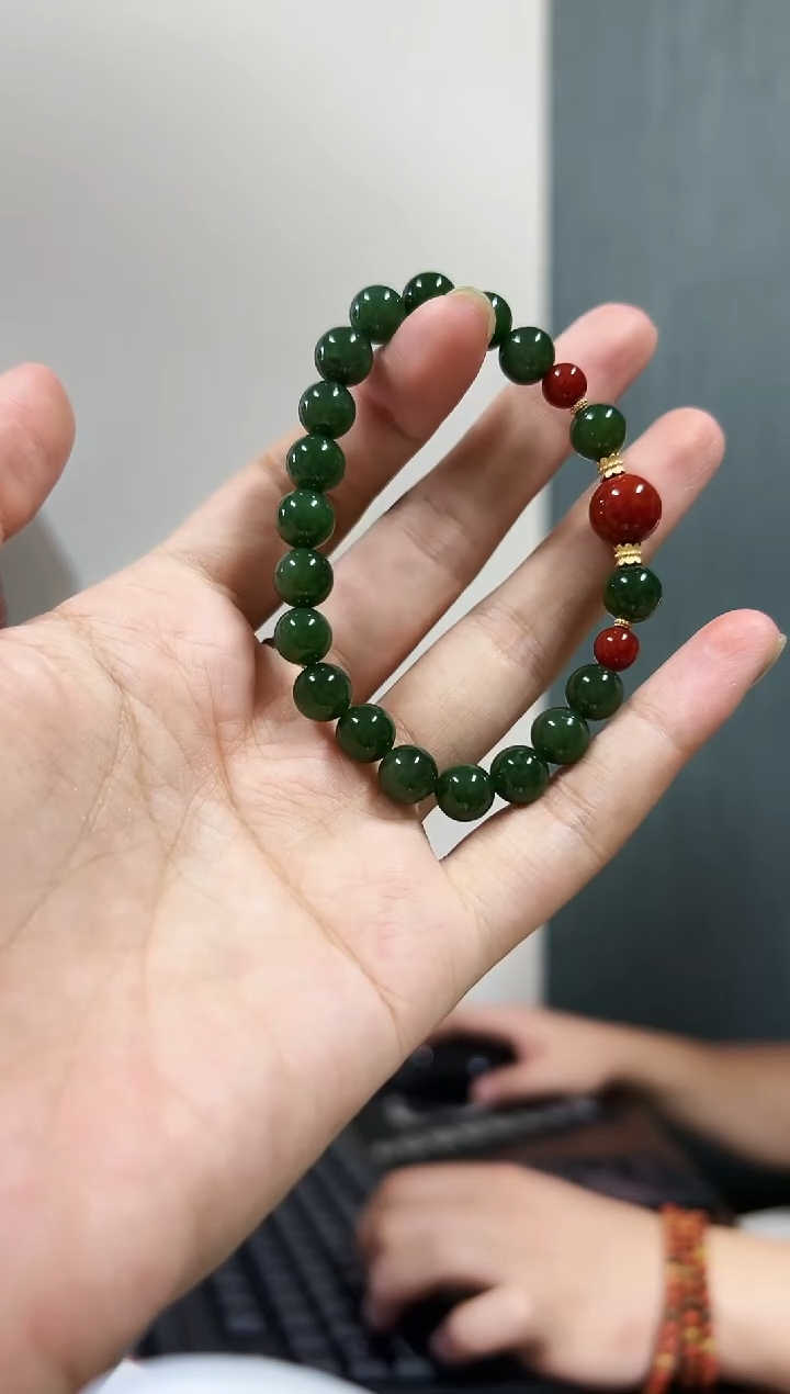 未镶嵌手串和田玉【荔枝汤圆】