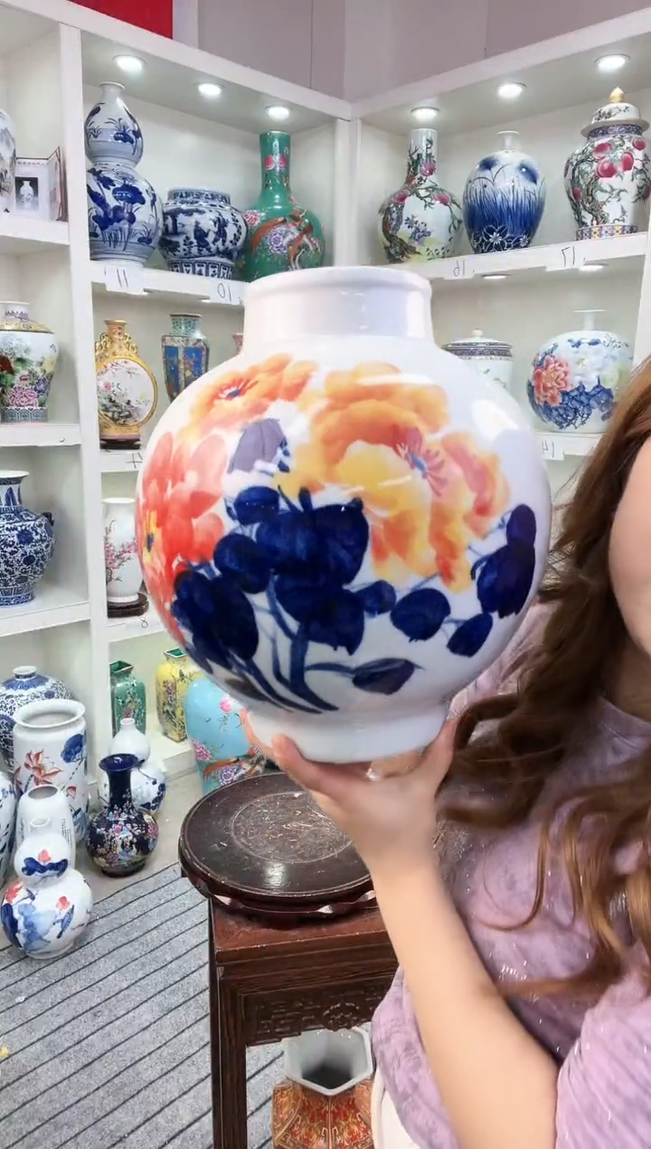 【闪购商品】陶瓷景德镇高温陶瓷摆件花瓶