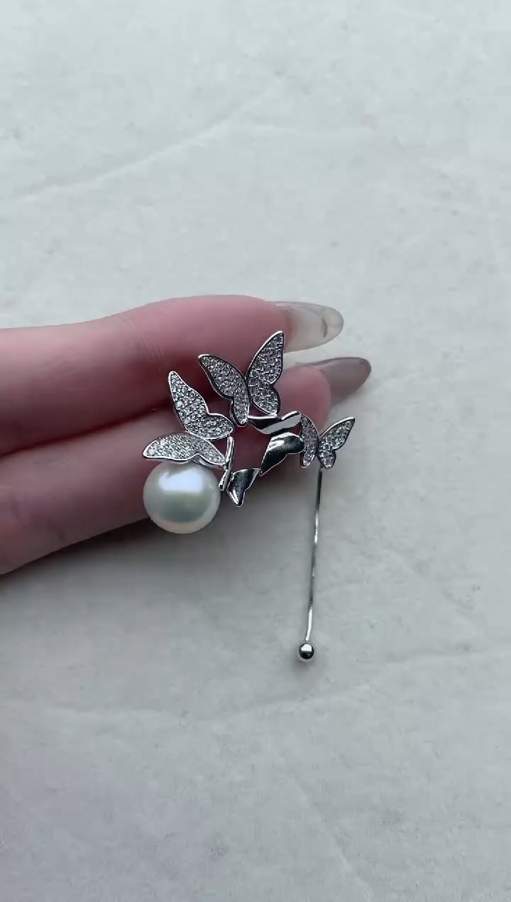 【闪购商品】淡水珍珠耳饰银S925镶嵌125