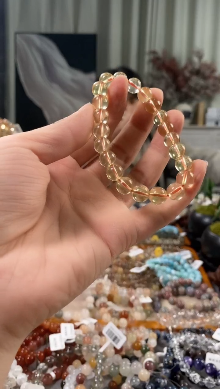 未镶嵌手链水晶黄水晶