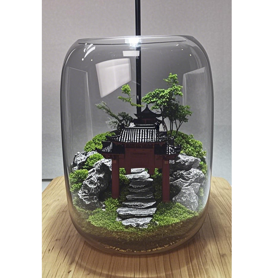 拜山门 微景观 植物造景  创意手工DIY套材包（不含云竹）