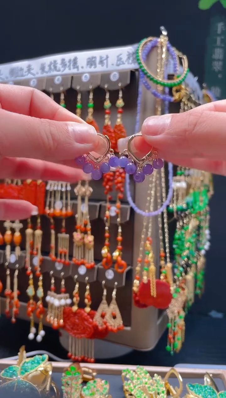 【闪购商品】翡翠耳饰合金067翡翠饰品