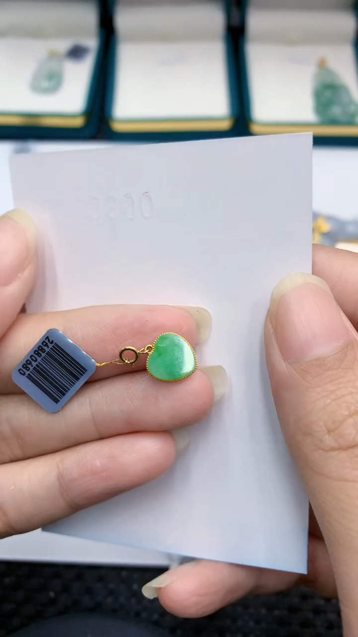 【闪购商品】翡翠颈饰18K金镶嵌            8