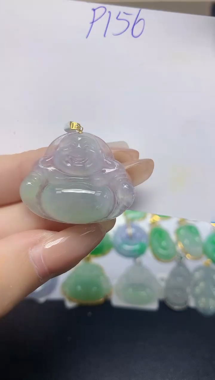 颈饰18K金镶嵌翡翠天然缅甸翡翠A货翡翠百元以上9元证书费自理