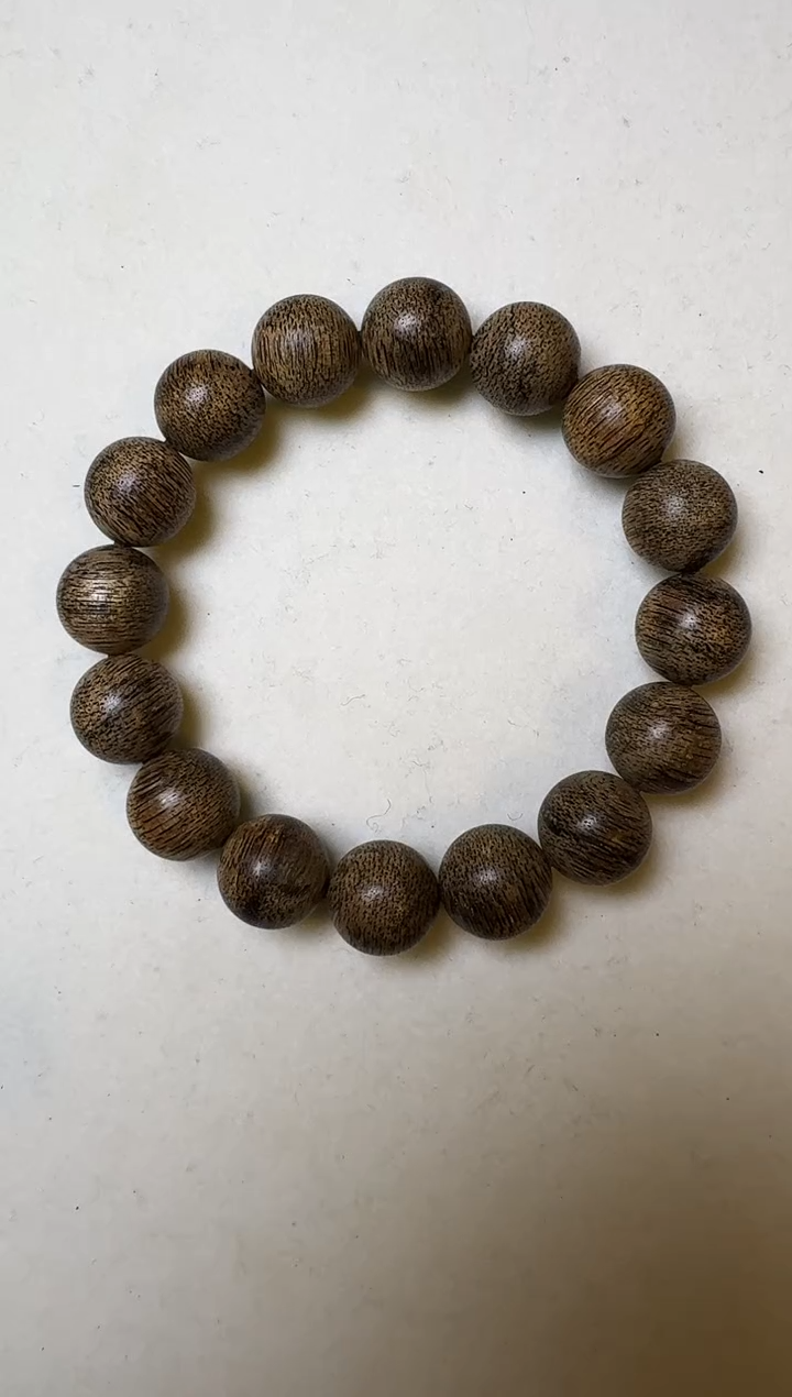 【闪购商品】沉香木手串1.3文莱软丝单圈   14.2g