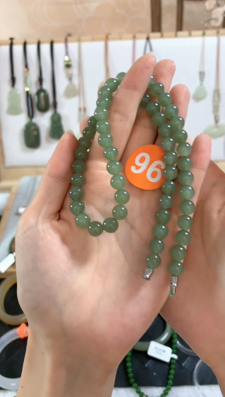 和田玉未镶嵌颈饰一****袋项链4