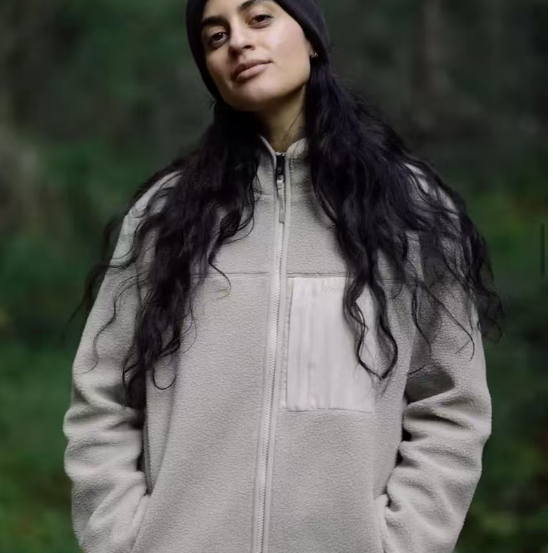 闪闪兒 元 Kn*wledge Cott*n 立领摇粒绒休闲外套20019