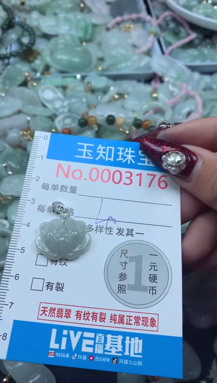 吊坠(不含链)未镶嵌翡翠3176