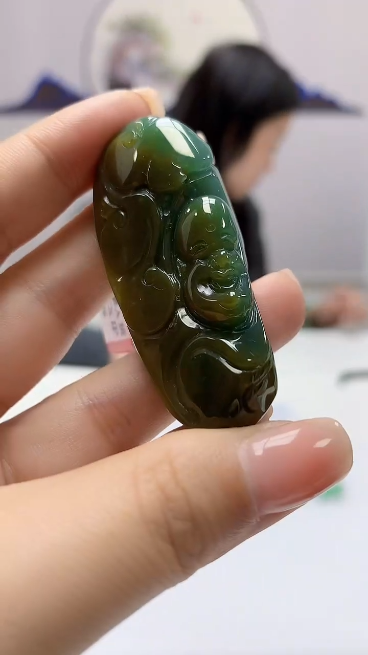 【闪购商品】定制翡翠未镶嵌4852ms-毛货129佛公