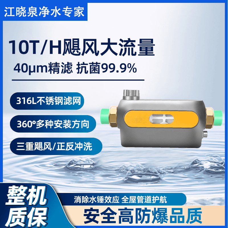 【上门包安装】升级款前置过滤器免更换滤芯可调压厨房卫浴管道花洒