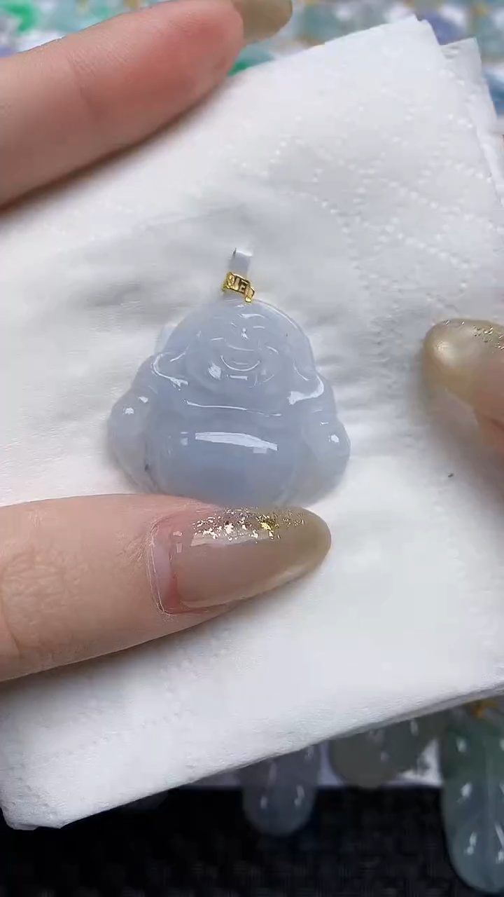 【闪购商品】翡翠颈饰18K金镶嵌天然A货翡翠 42