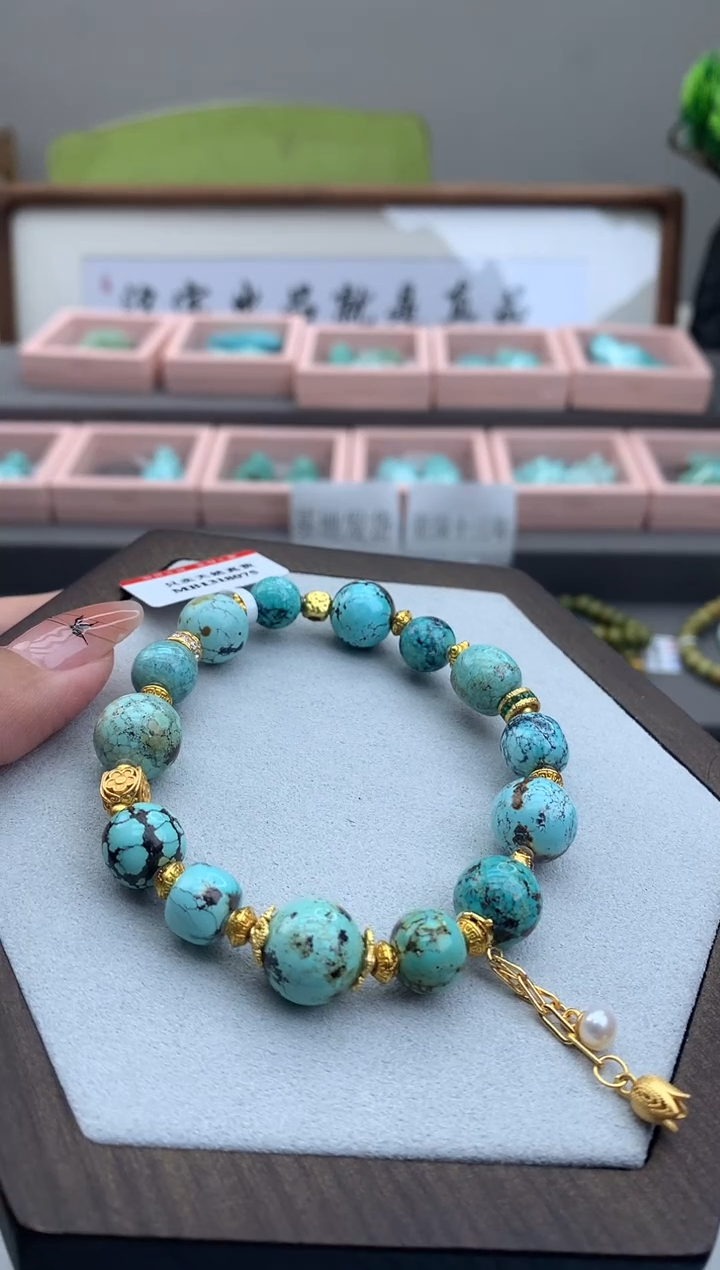 绿松石未镶嵌手串A69