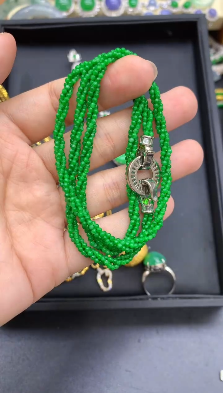 颈饰未镶嵌翡翠722-中国好珍宝