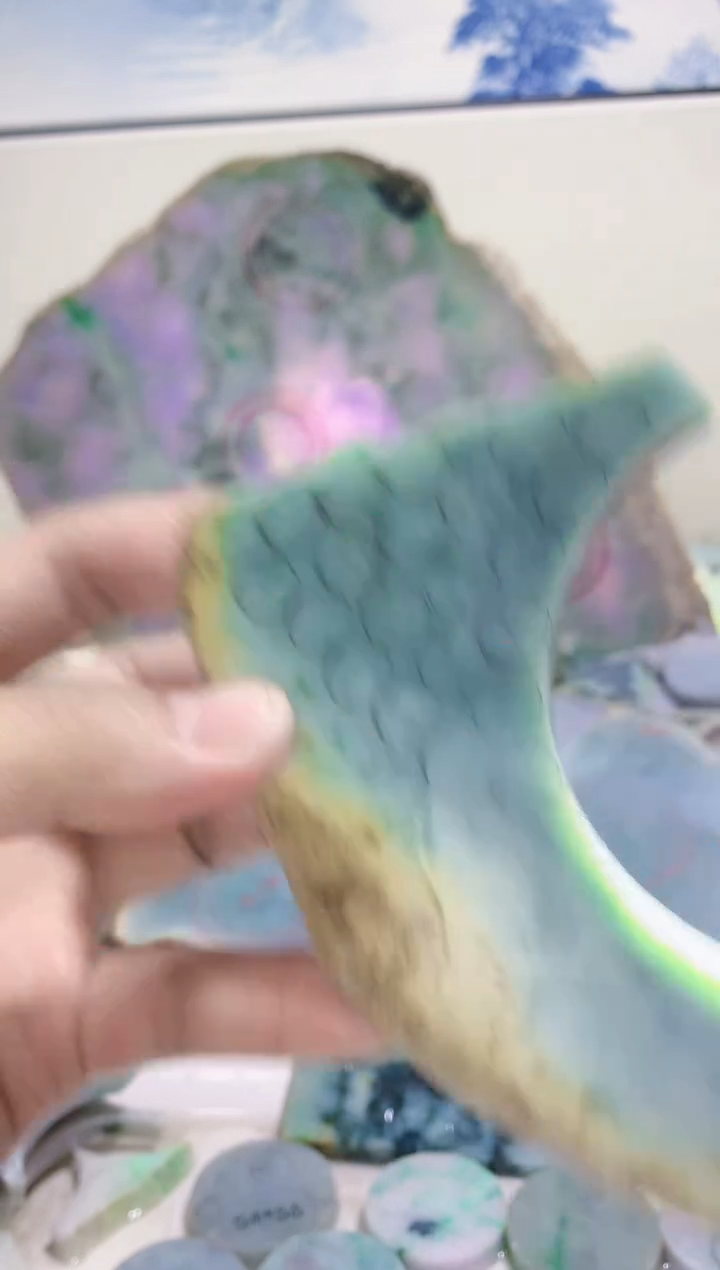 裸石翡翠小***妈0蒙0翡翠珠宝3