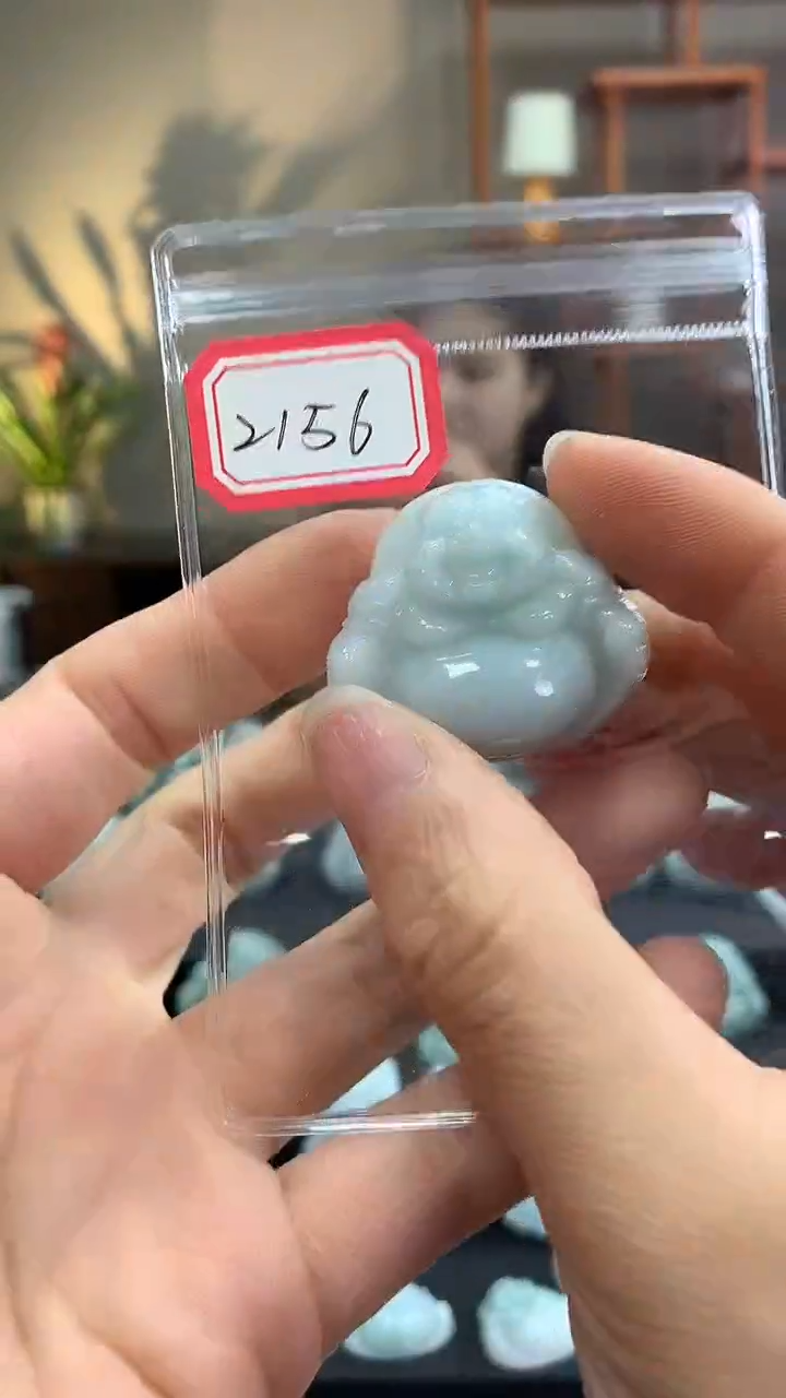 翡翠未镶嵌颈饰佛公2156