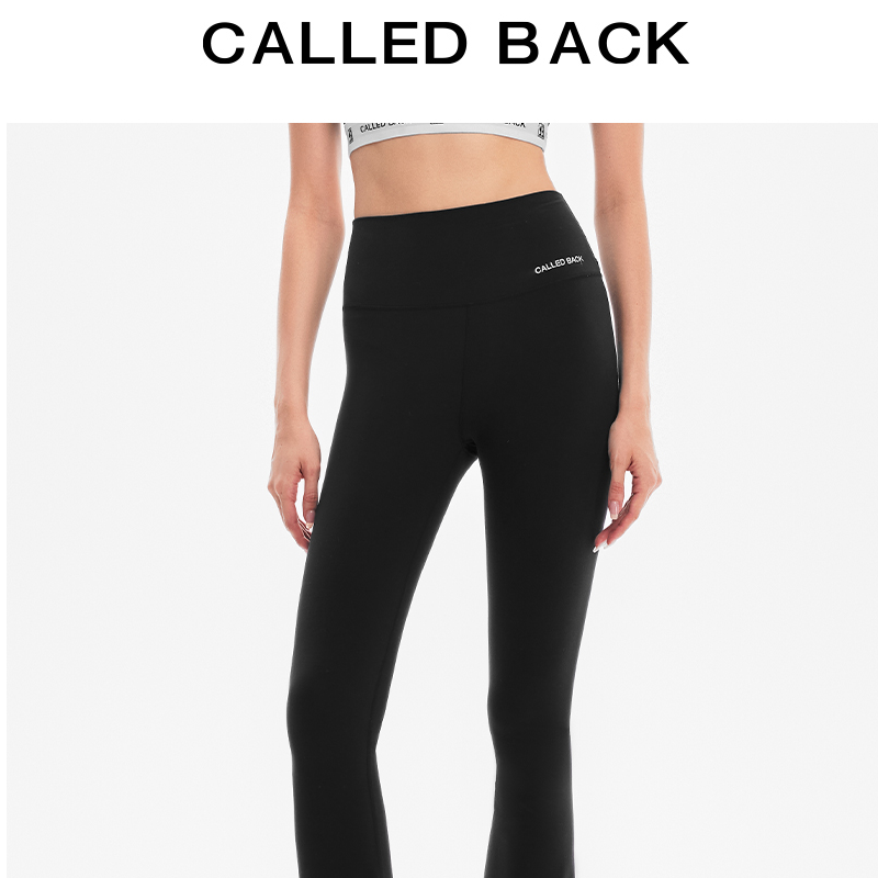 CALLED BACK新款设计师百搭女士修身运动显瘦瑜伽喇叭裤241164