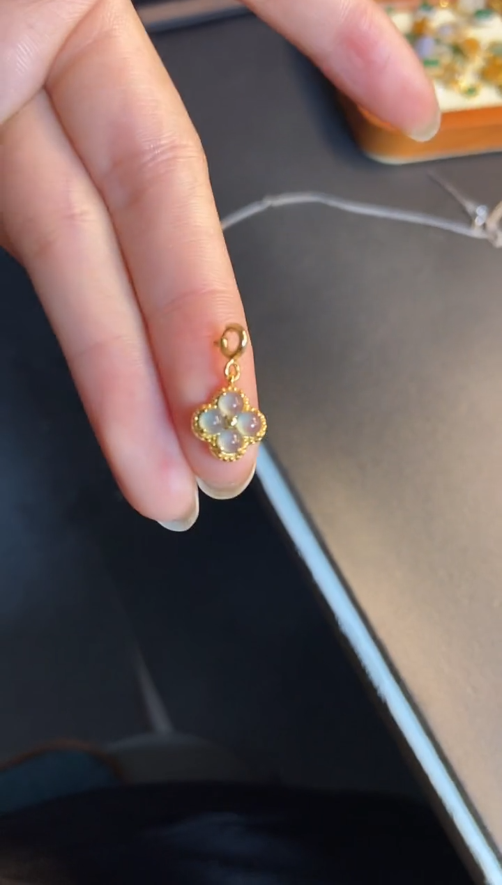 吊坠(不含链)银S925镶嵌翡翠1