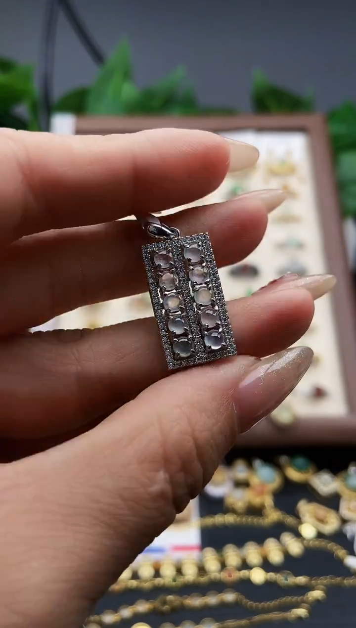 银S925镶嵌戒指翡翠12