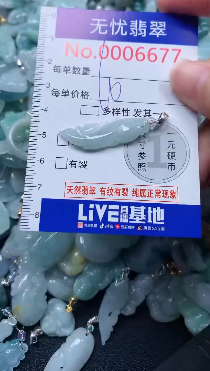 颈饰未镶嵌翡翠6677