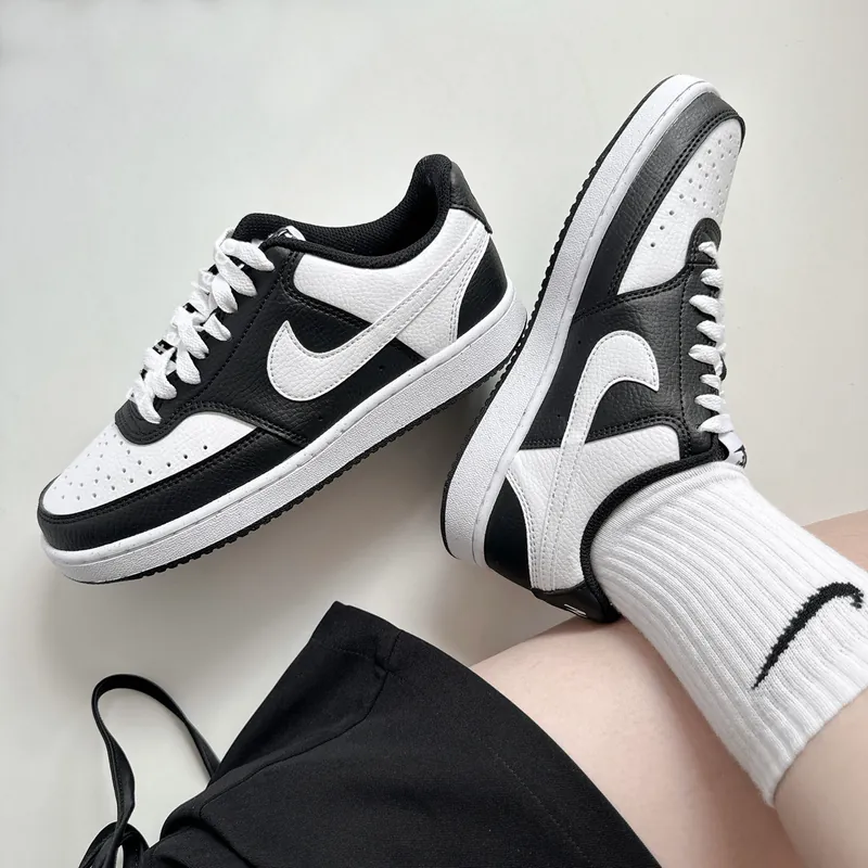 Nike/耐克女鞋经典COURT运动鞋黑白低帮复古休闲板鞋DH3158-003