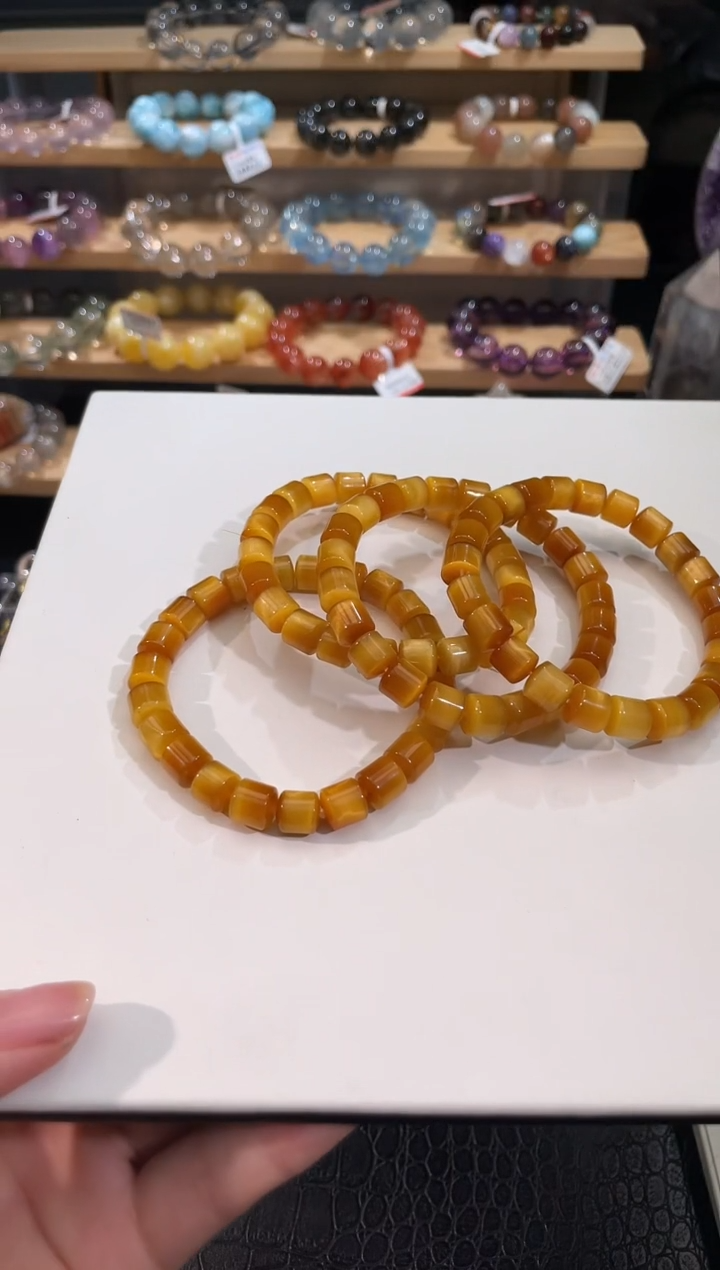 木变石（虎睛石）手链未镶嵌金虎眼手牌多样性发一