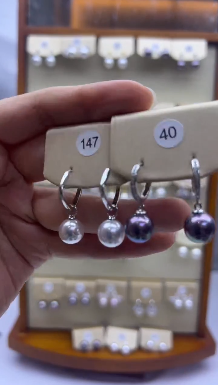 未镶嵌耳饰淡水珍珠147+40