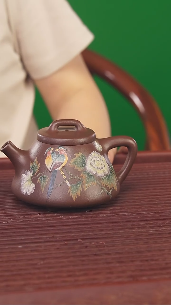 茶壶紫砂220cc顾氏手工紫砂