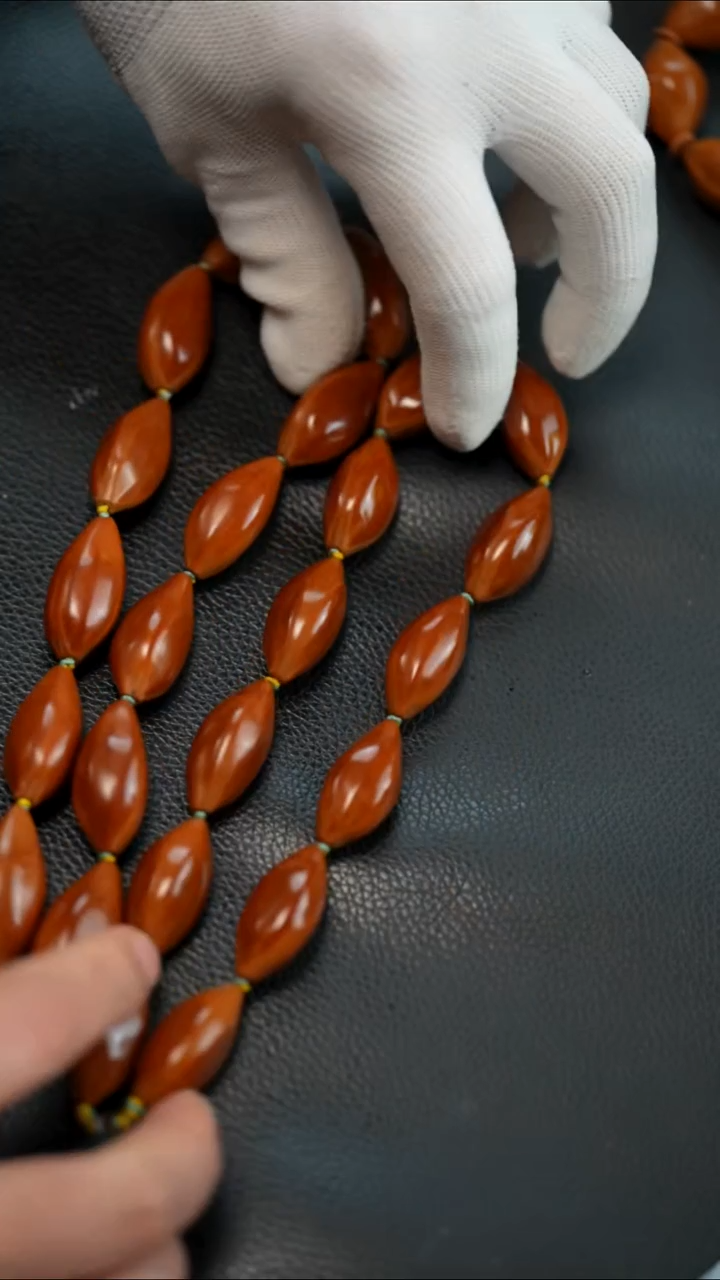 手串/手链橄榄核1.5精抛鸡血红老料手持12籽