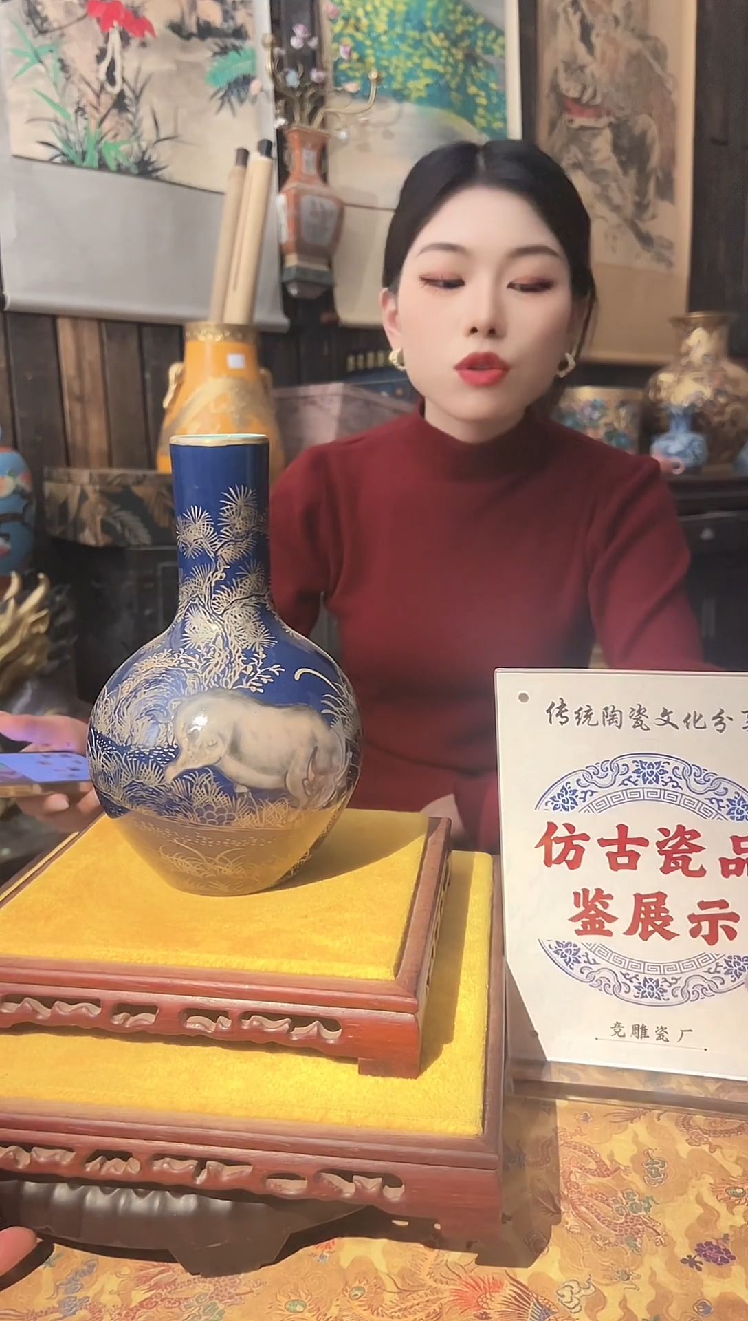 摆件陶景德镇陶瓷摆件