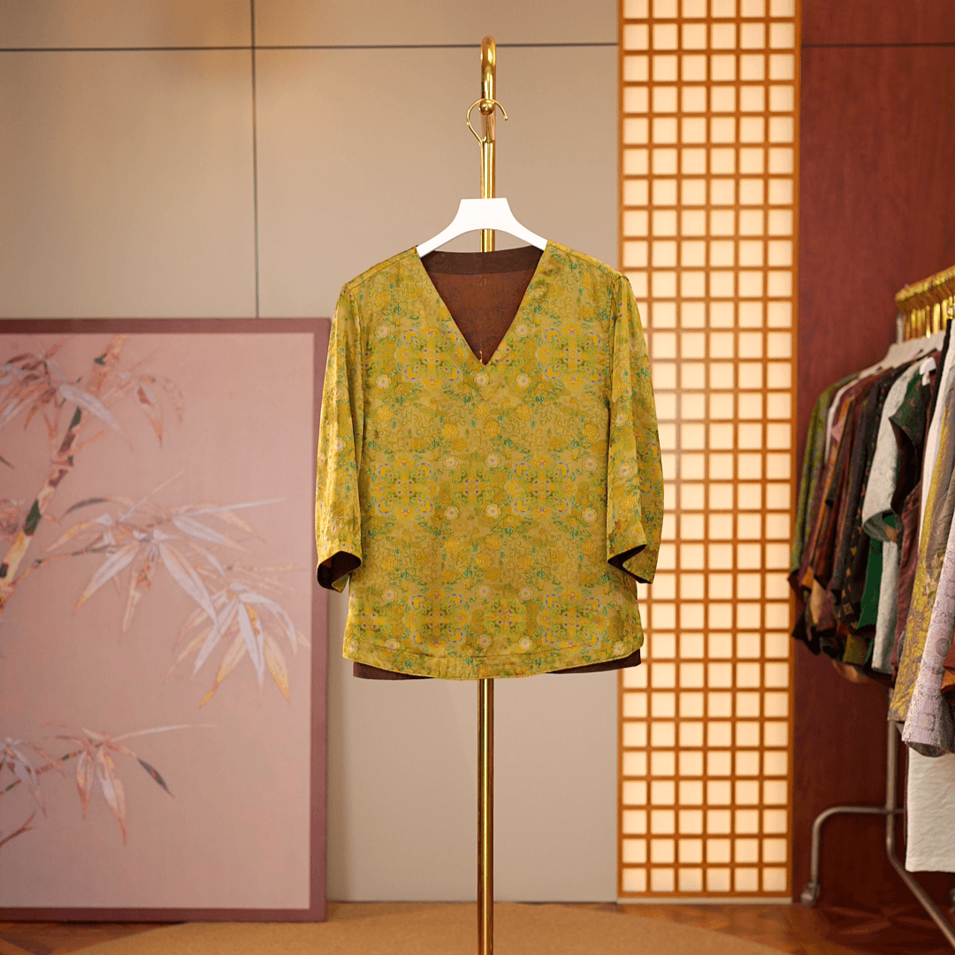 [风吟古韵-衬衫] 新中式国风双面双穿女士衬衫