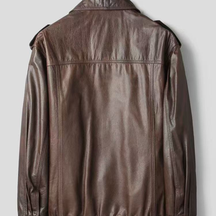 默认瑕疵  男士皮衣 图片仅供参考  直播间下单