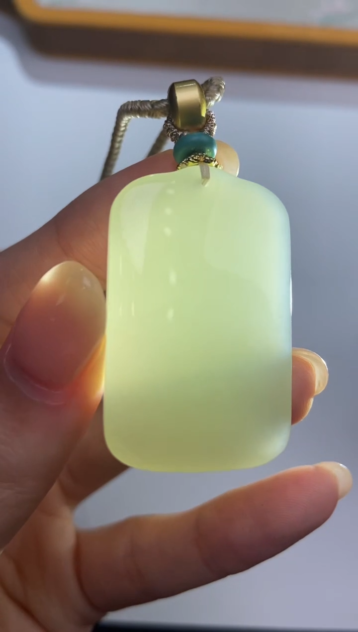 颈饰未镶嵌和田玉372694/和田玉无事牌 多样性一件发